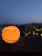 egyptian alabaster tealight holder warm glow evening